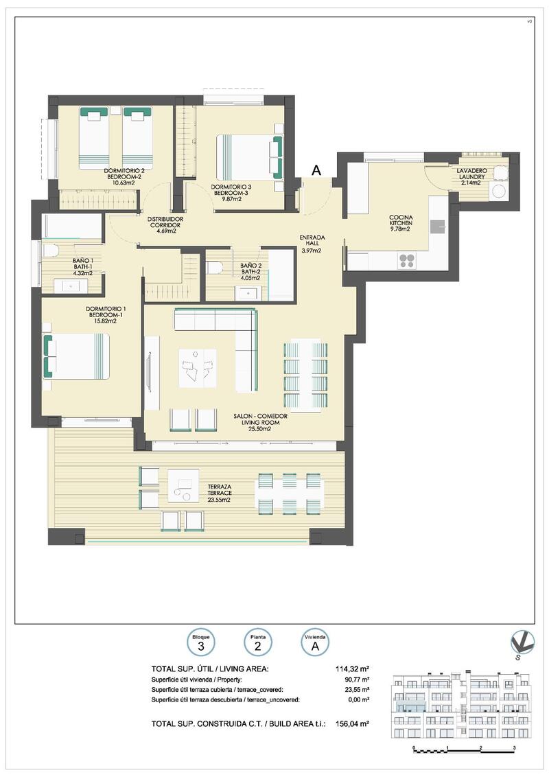 3 Cuarto Apartamento en venta