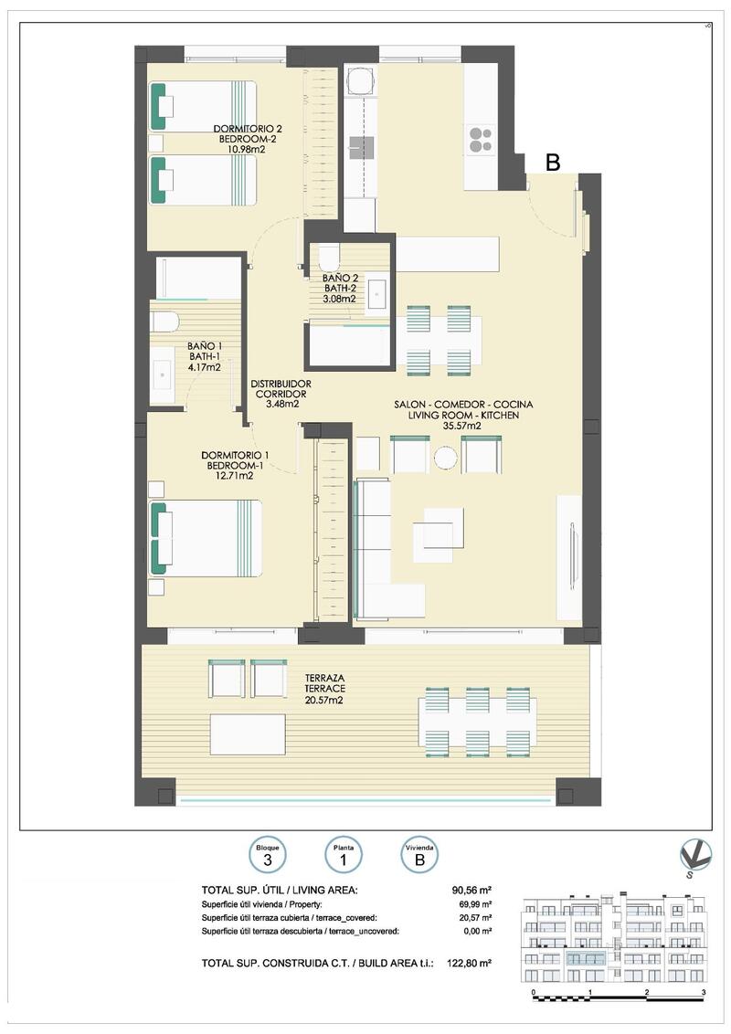 2 bedroom Apartment for sale