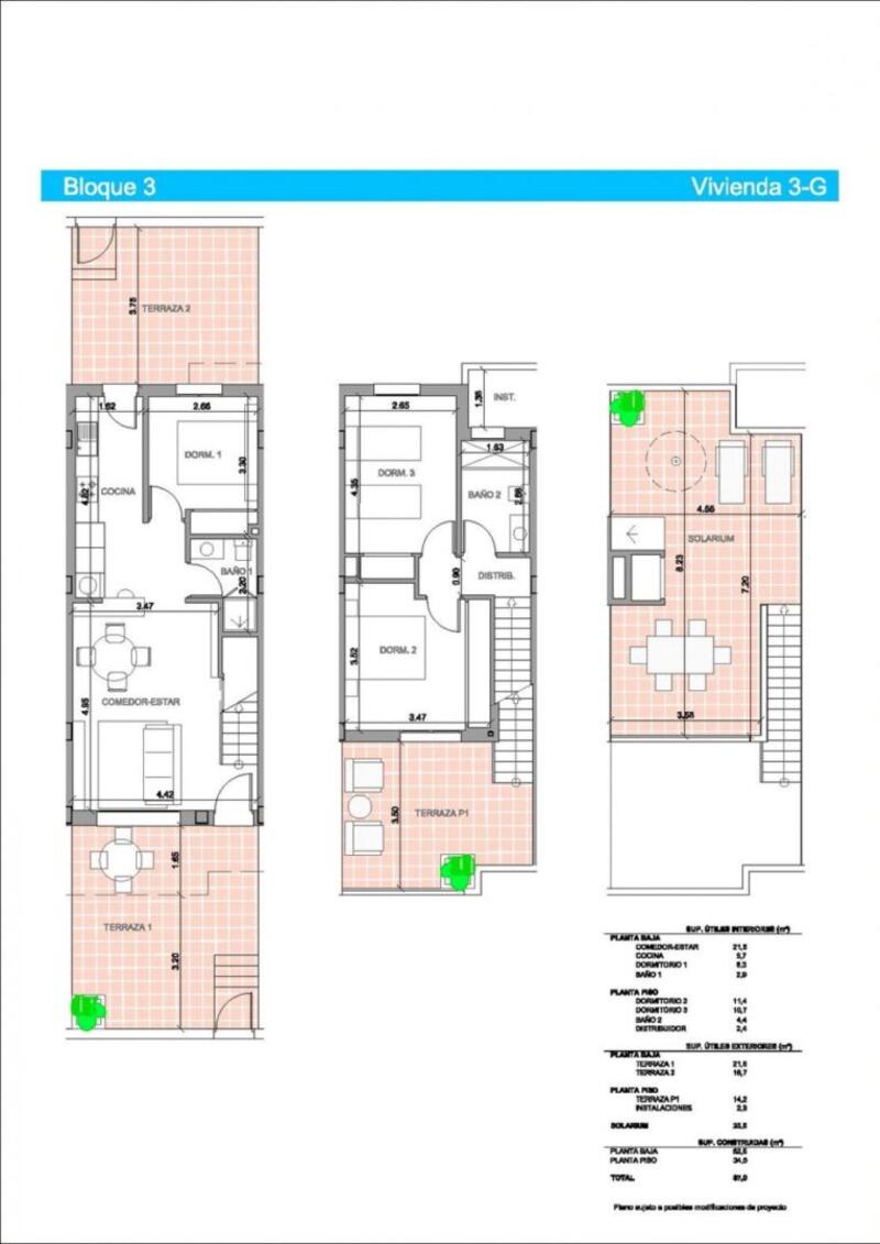 3 Schlafzimmer Stadthaus zu verkaufen