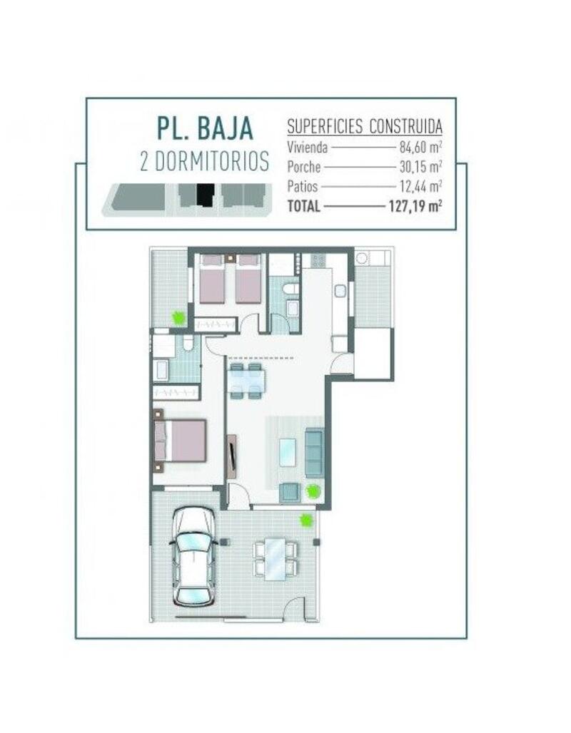 2 Cuarto Apartamento en venta