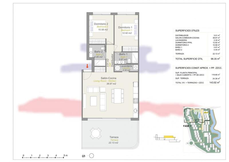 2 Schlafzimmer Appartement zu verkaufen