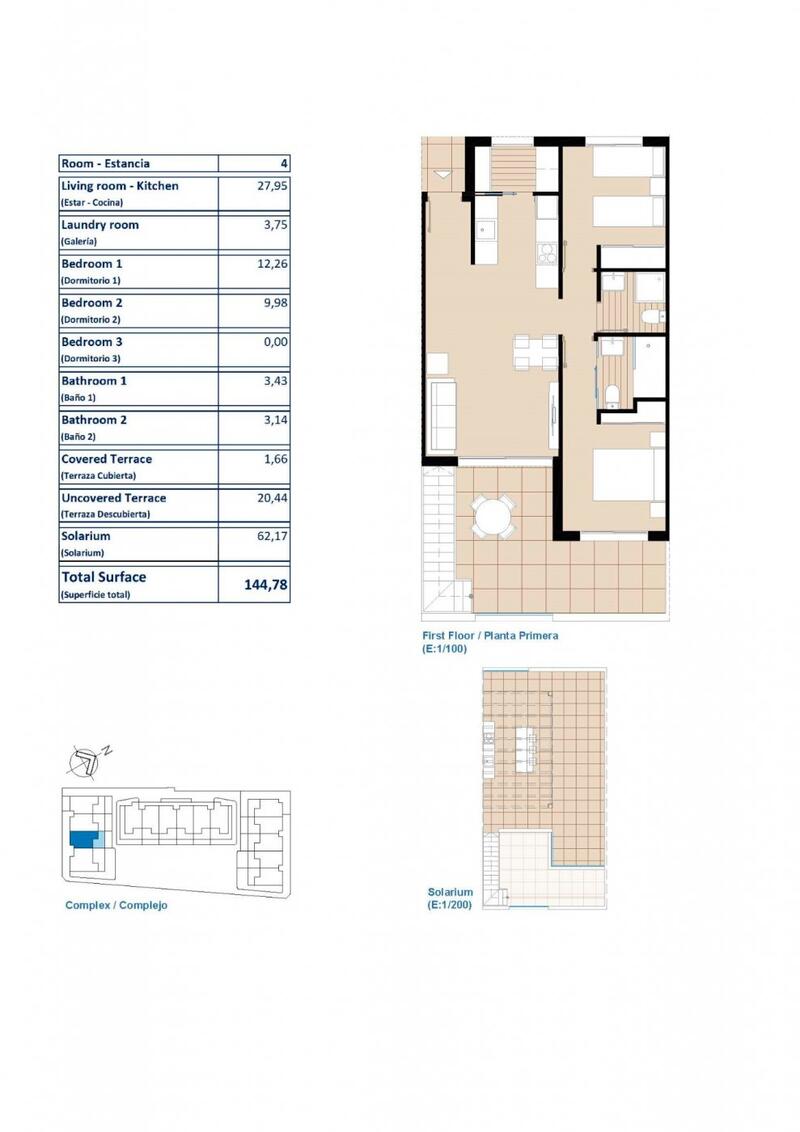 2 Cuarto Apartamento en venta