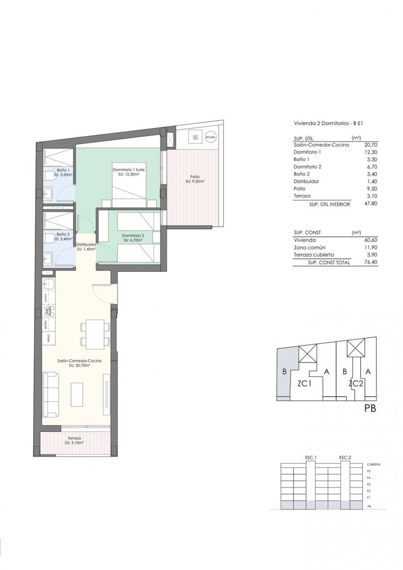 2 Cuarto Apartamento en venta