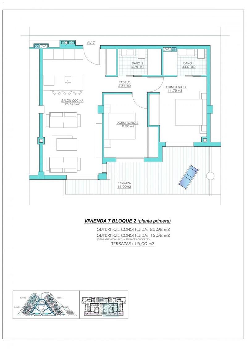 2 Cuarto Apartamento en venta