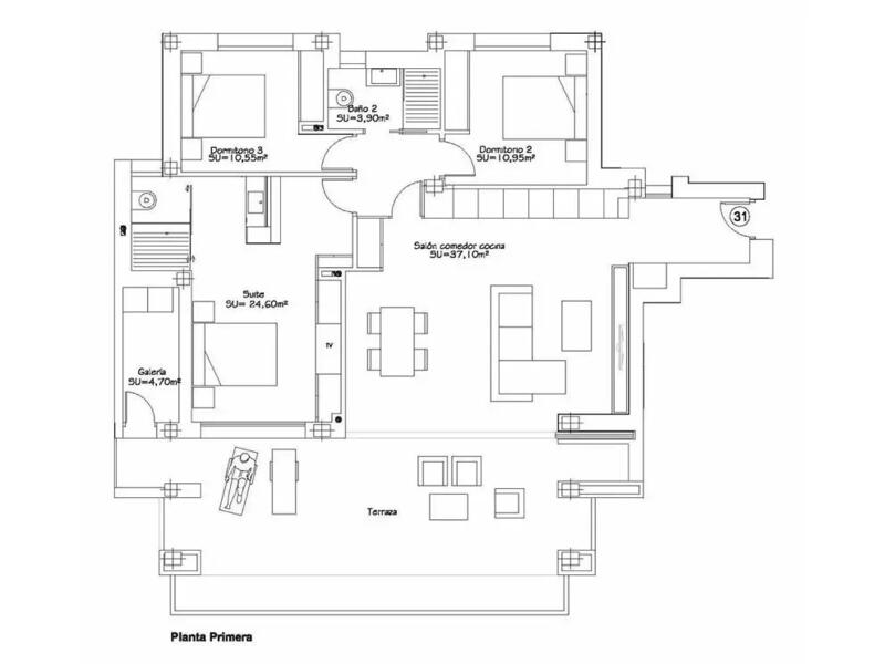 3 chambre Appartement à vendre
