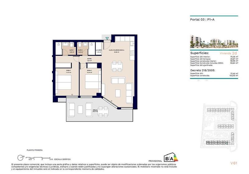 2 slaapkamer Appartement Te koop