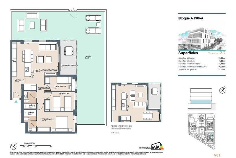 3 Cuarto Apartamento en venta