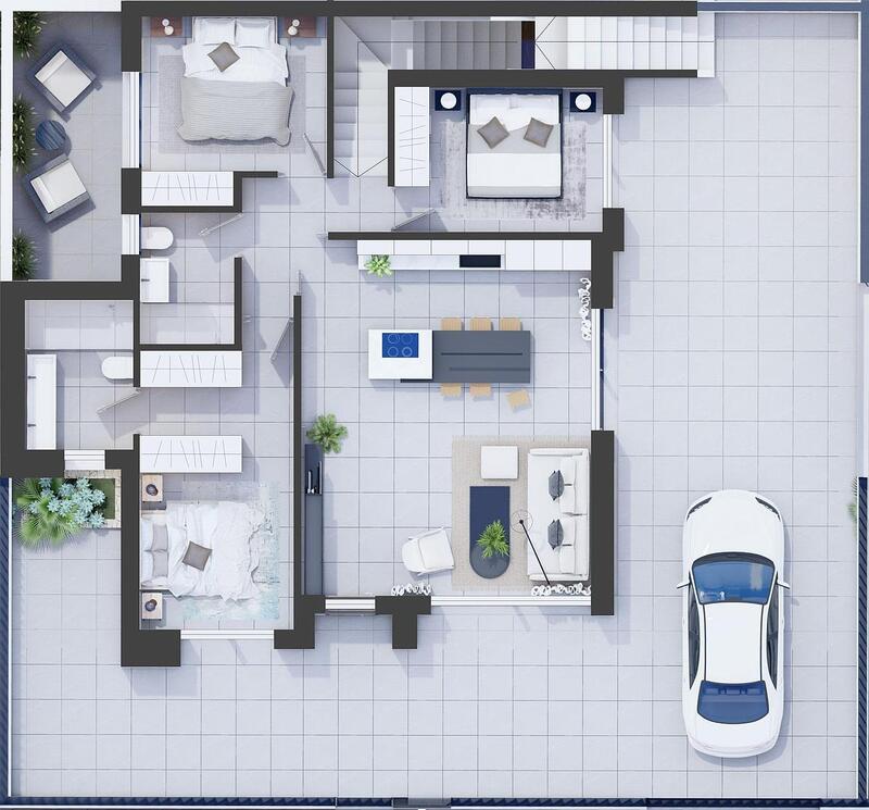 3 Cuarto Adosado en venta
