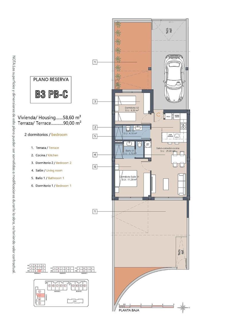 2 slaapkamer Appartement Te koop