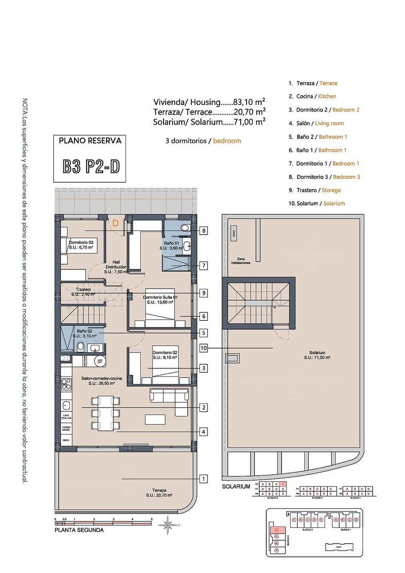 3 bedroom Apartment for sale