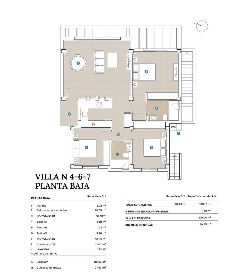 3 Cuarto Villa en venta