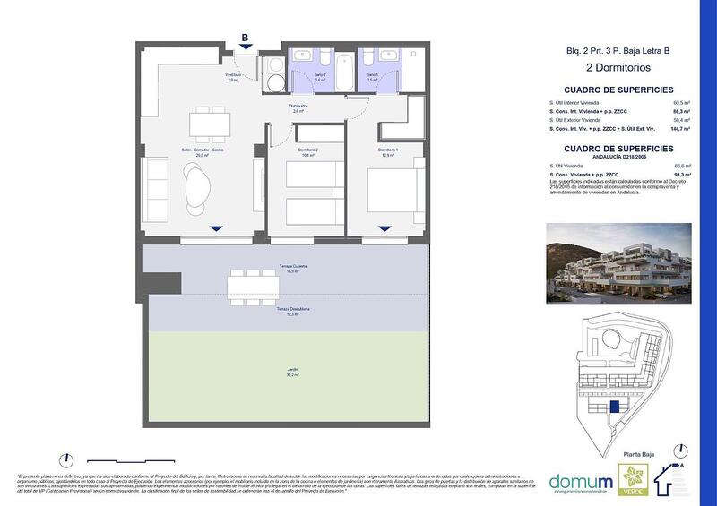 2 slaapkamer Appartement Te koop