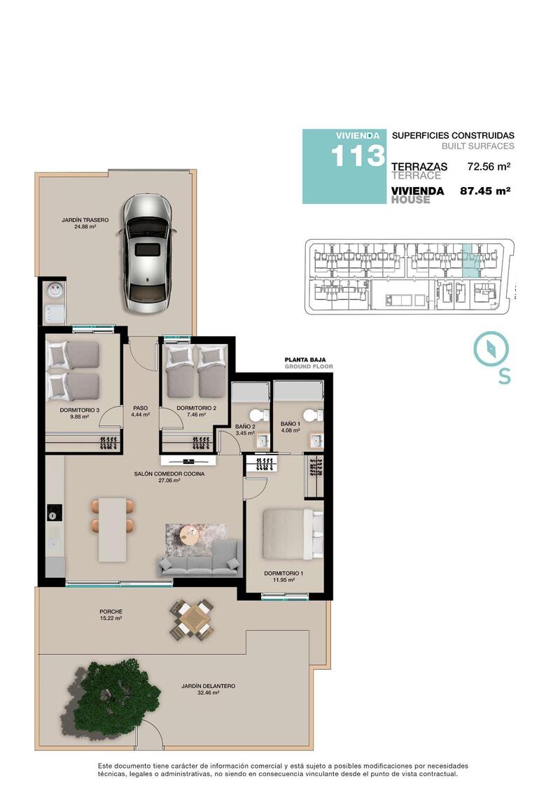 3 Schlafzimmer Villa zu verkaufen