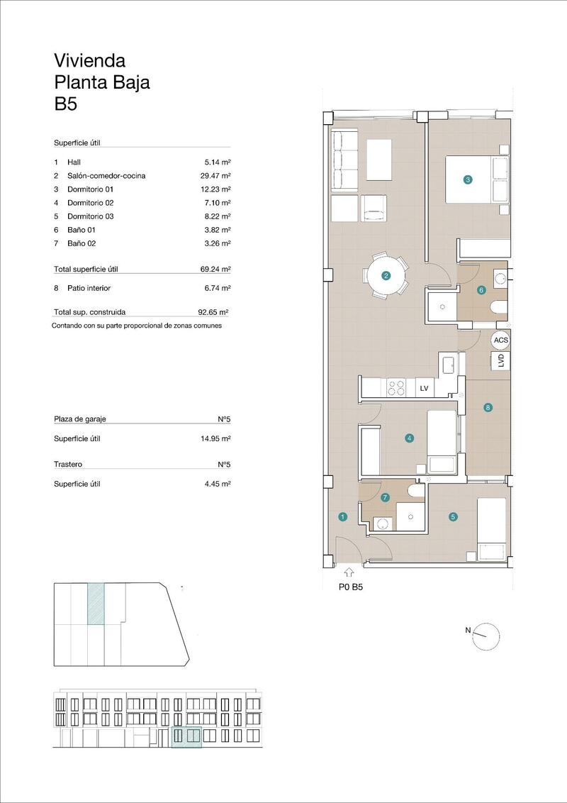 3 bedroom Apartment for sale