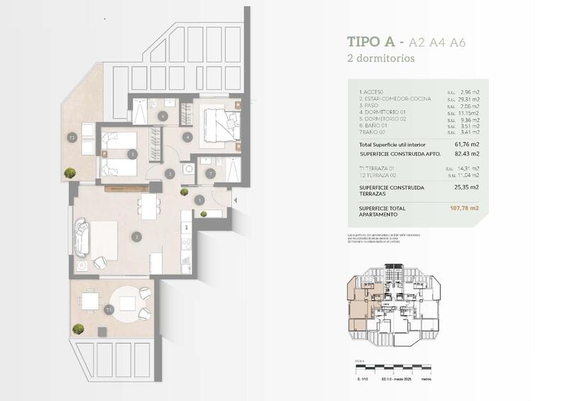 2 slaapkamer Appartement Te koop