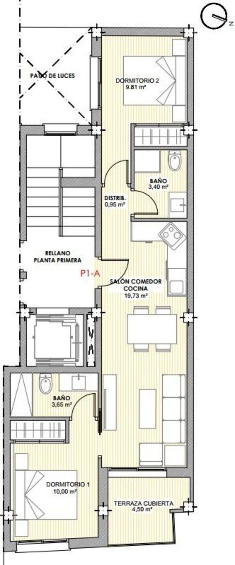 2 slaapkamer Appartement Te koop
