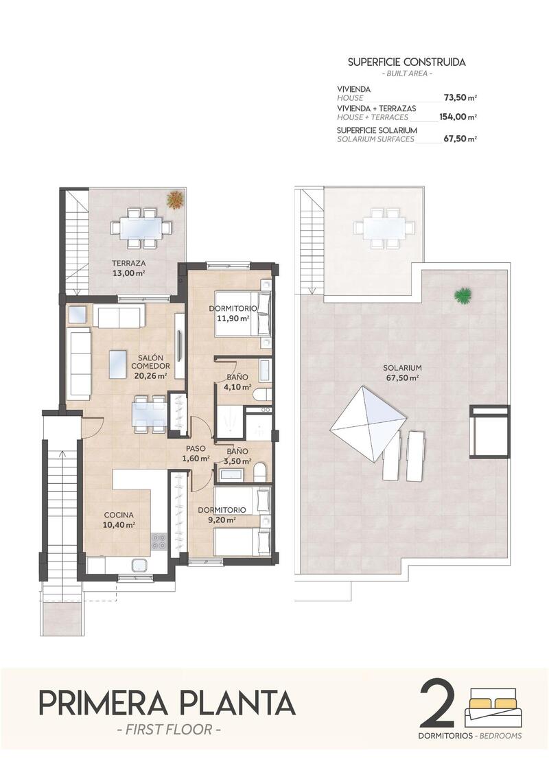 2 Cuarto Villa en venta