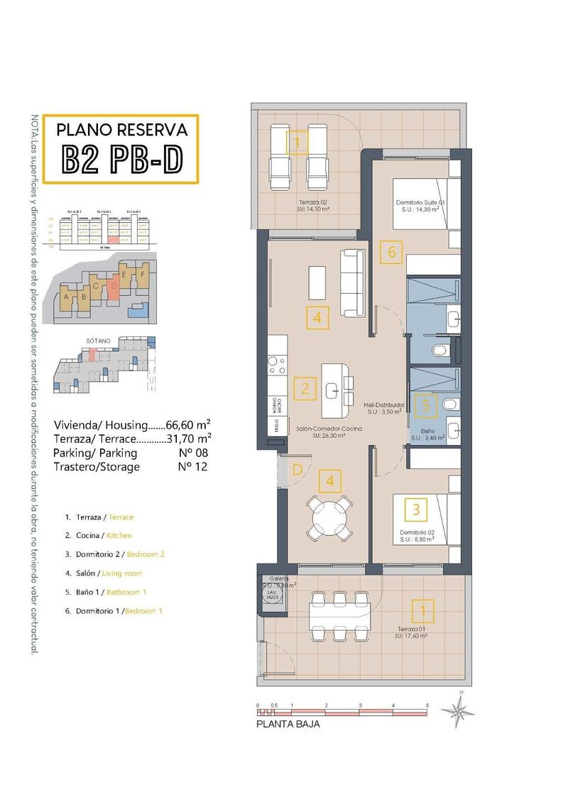 2 Cuarto Apartamento en venta