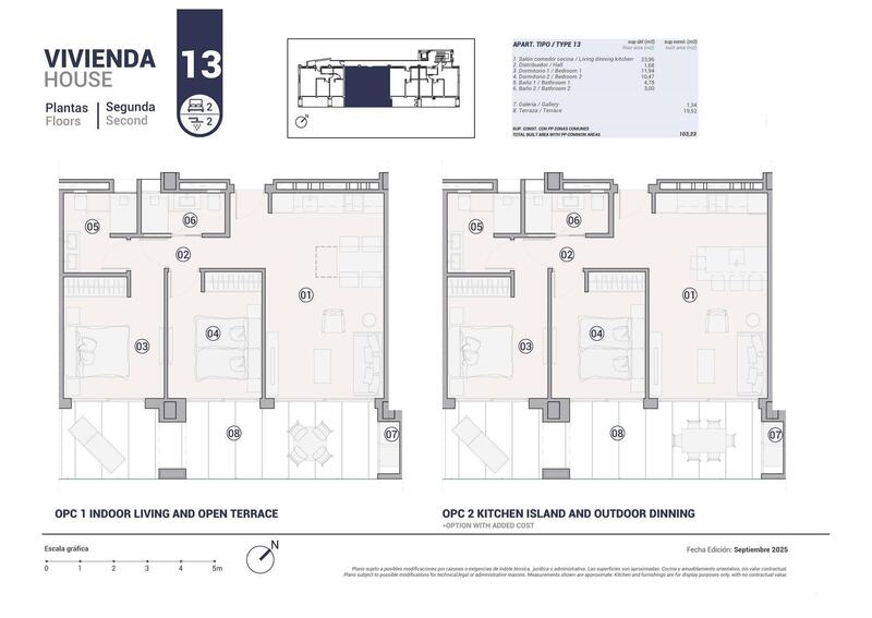 2 Schlafzimmer Appartement zu verkaufen
