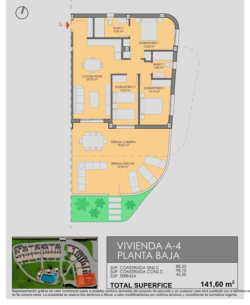 3 bedroom Apartment for sale