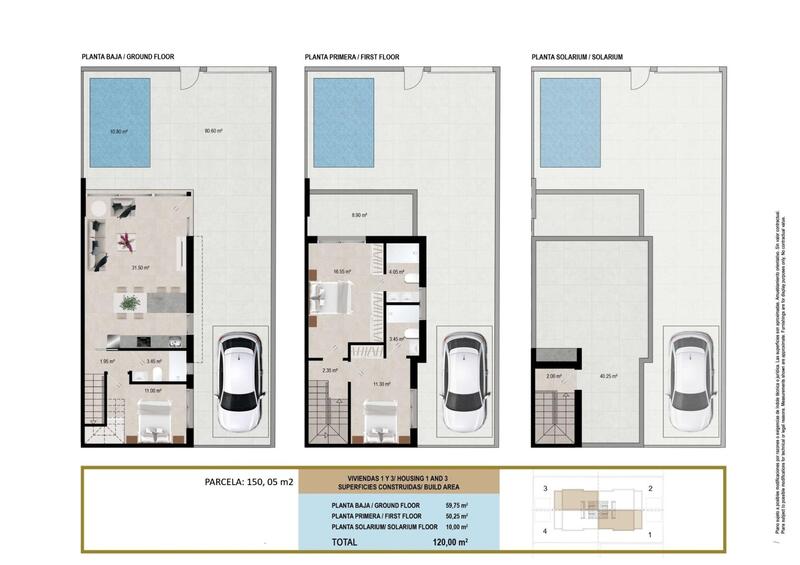 3 Cuarto Dúplex en venta