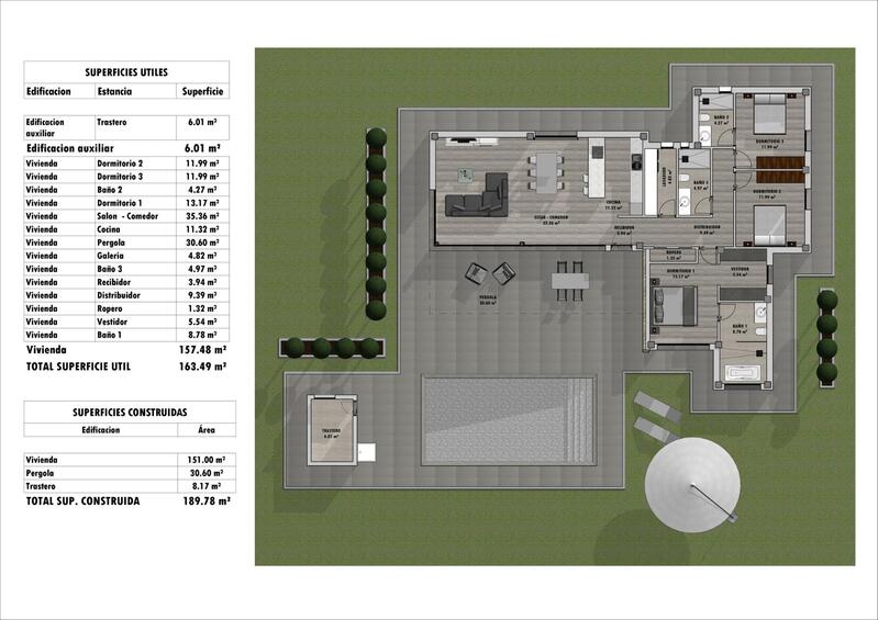 3 Cuarto Villa en venta