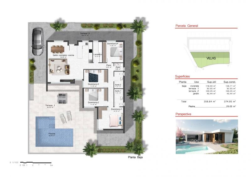 4 Cuarto Villa en venta