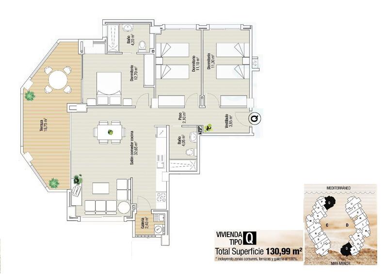 3 slaapkamer Appartement Te koop 3 slaapkamer Appartement Te koop