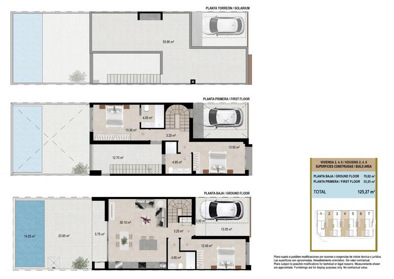 3 Schlafzimmer Stadthaus zu verkaufen