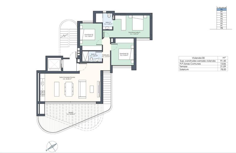 3 Schlafzimmer Appartement zu verkaufen