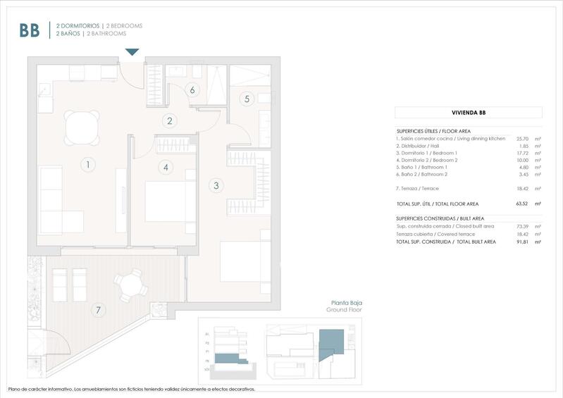 2 Cuarto Apartamento en venta