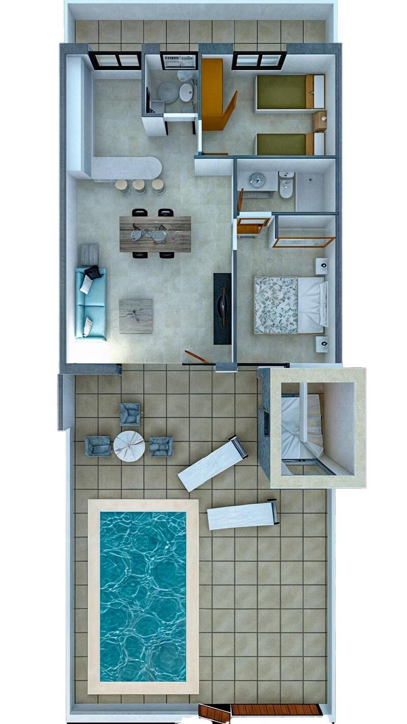 2 chambre Maison de Ville à vendre