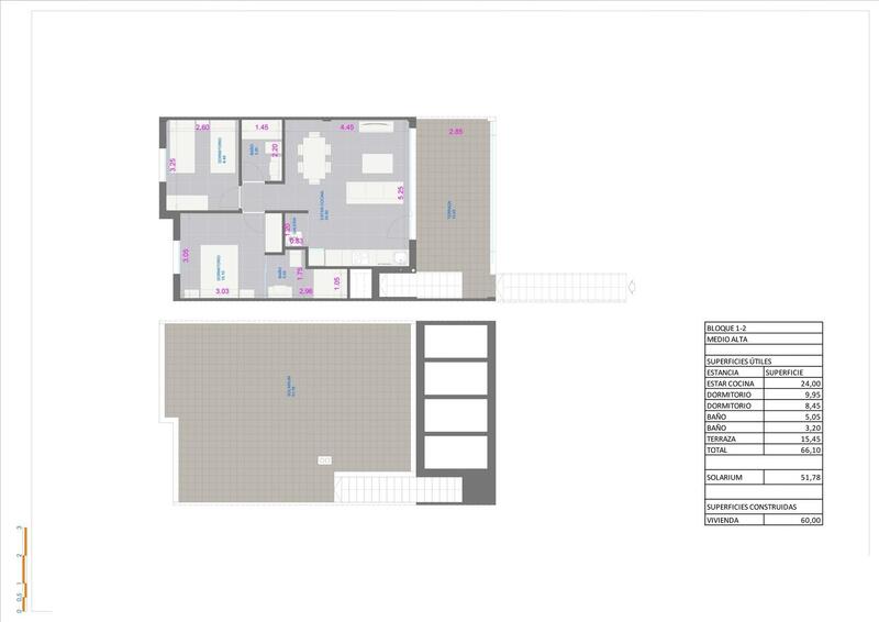 2 slaapkamer Appartement Te koop