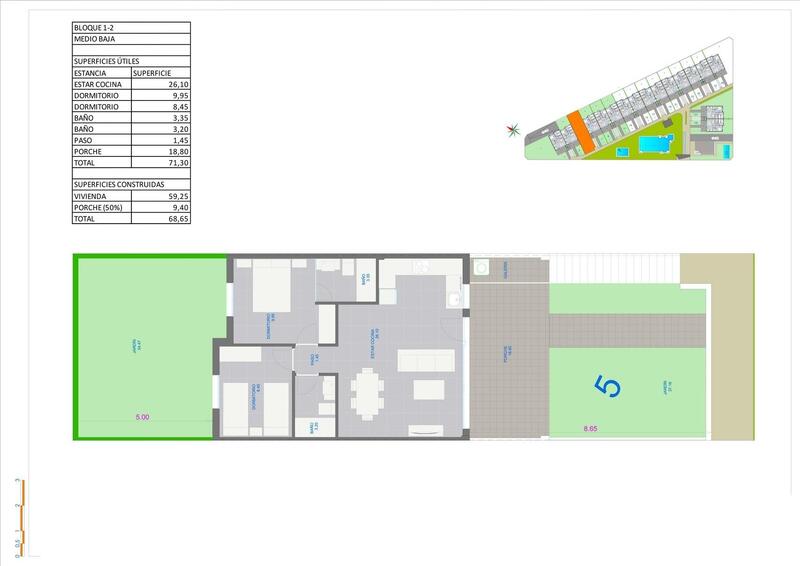 2 Schlafzimmer Appartement zu verkaufen