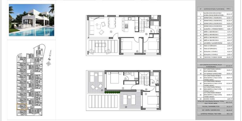 5 soverom Villa til salgs