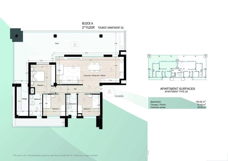 3 Schlafzimmer Appartement zu verkaufen