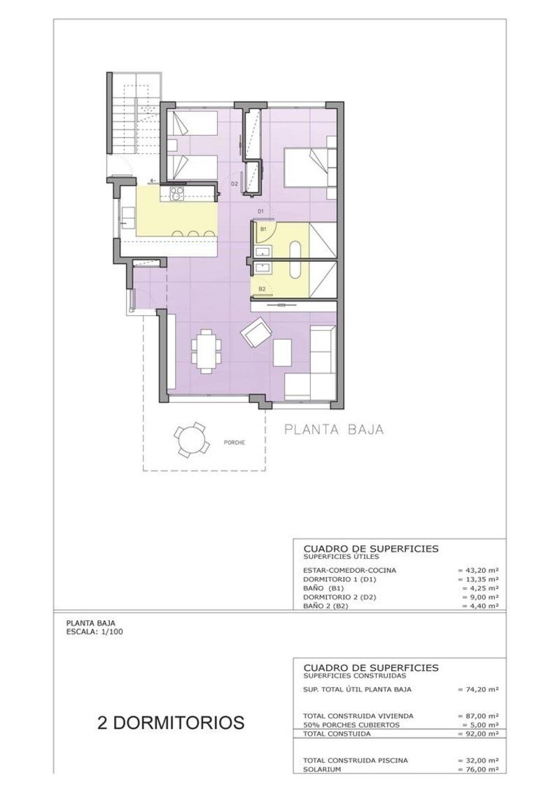 2 soverom Villa til salgs