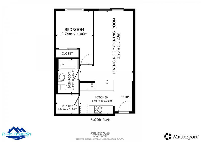 1 slaapkamer Appartement Te koop