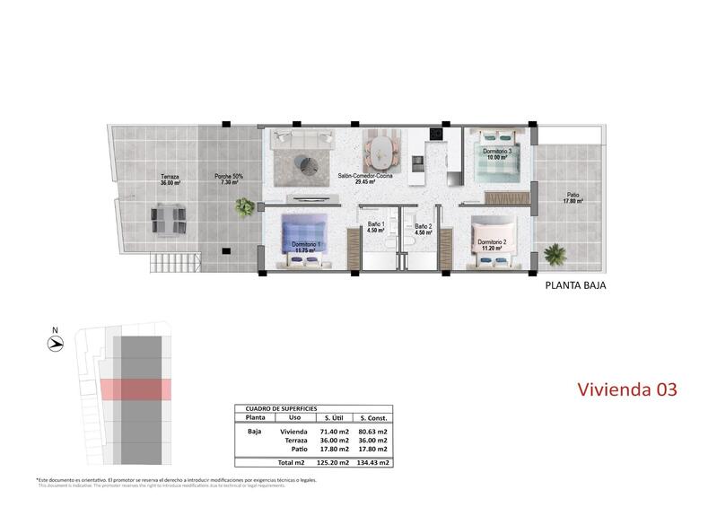 3 Cuarto Apartamento en venta