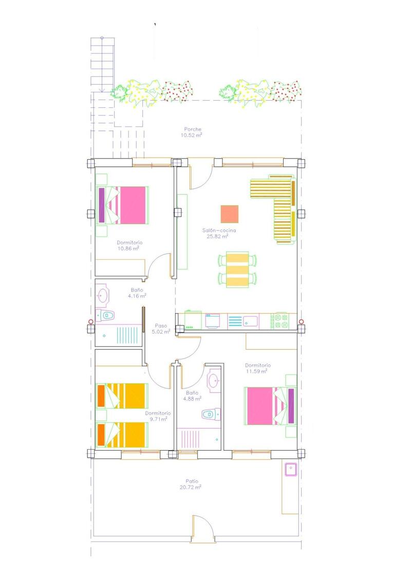 3 slaapkamer Gezinswoning Te koop