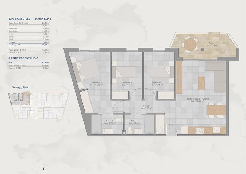 3 chambre Appartement à vendre