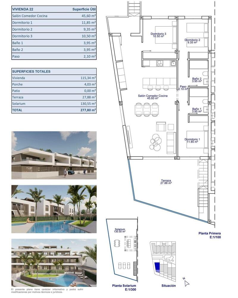 3 Cuarto Apartamento en venta