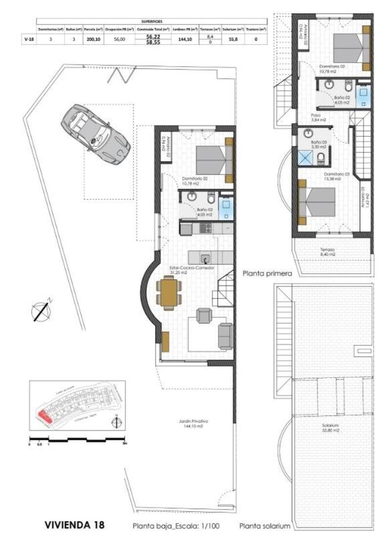 3 chambre Maison de Ville à vendre