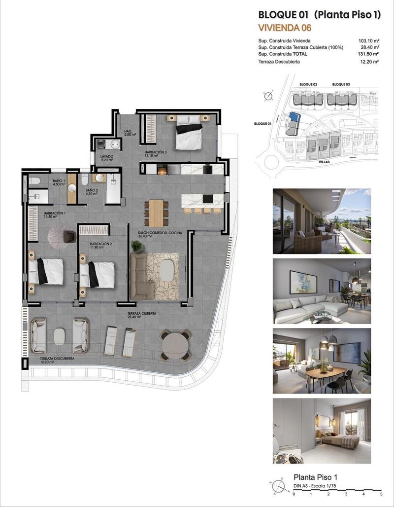 3 bedroom Apartment for sale