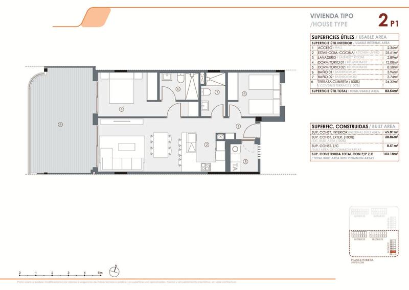 2 slaapkamer Appartement Te koop