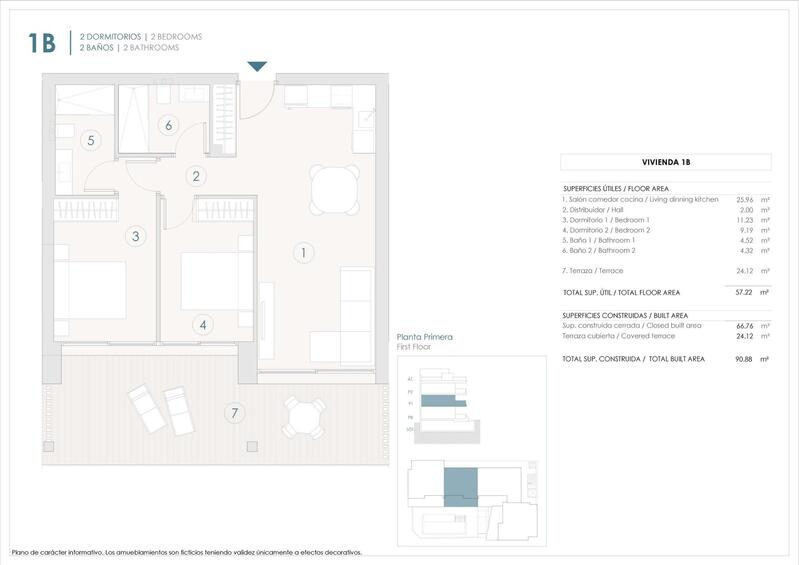 2 bedroom Apartment for sale