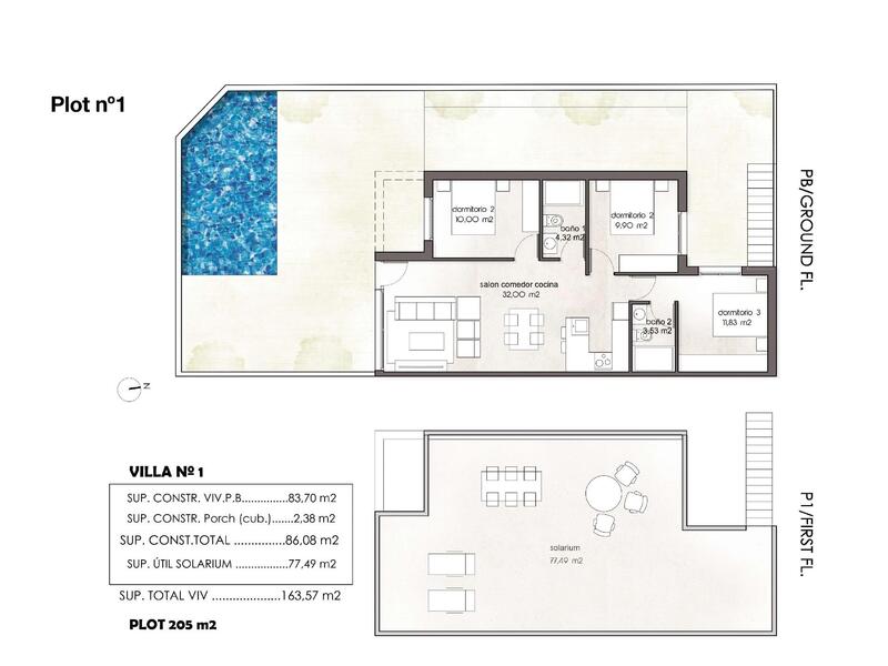 3 chambre Villa à vendre