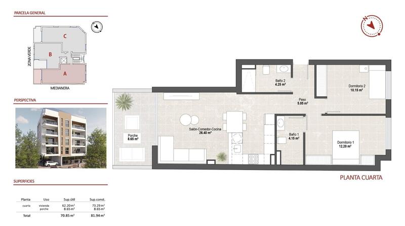 2 bedroom Apartment for sale