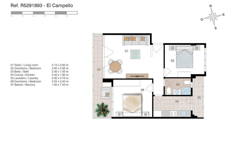 2 Cuarto Apartamento en venta