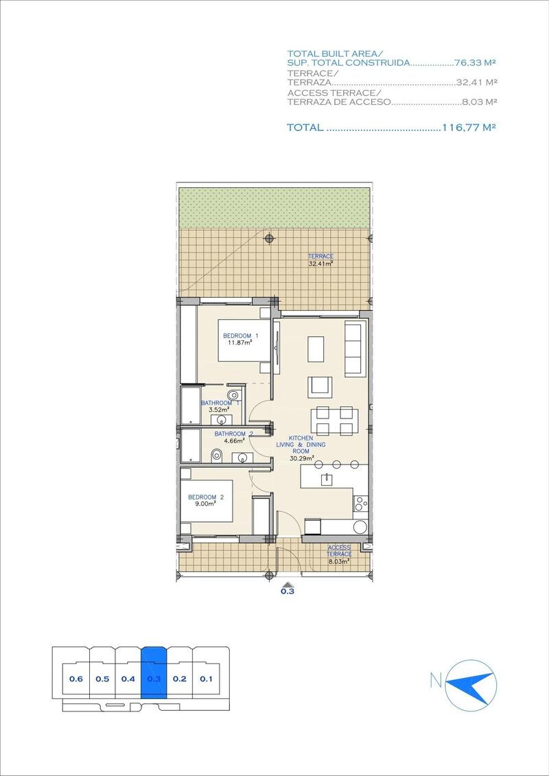 2 Schlafzimmer Appartement zu verkaufen 2 Schlafzimmer Appartement zu verkaufen